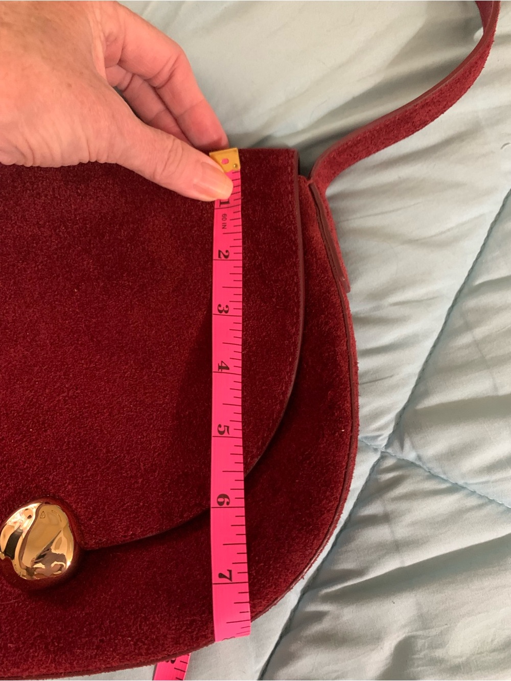 Madewell Red Suede bag - Picture 12 of 12